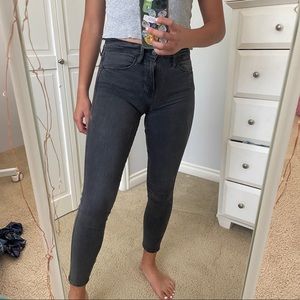 frame denim black jeans